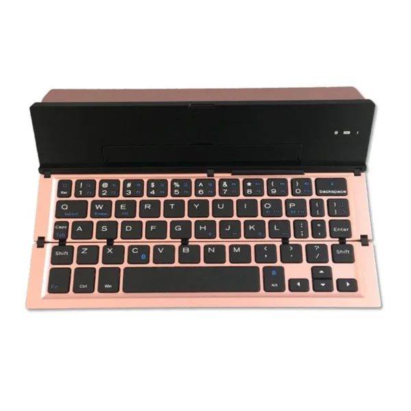 BOW Folding Keyboard Wireless Rechargeable Foldable Bluetooth Keyboard Pocket Keyboard with Pocket Size for Phone Ipad – Image 10