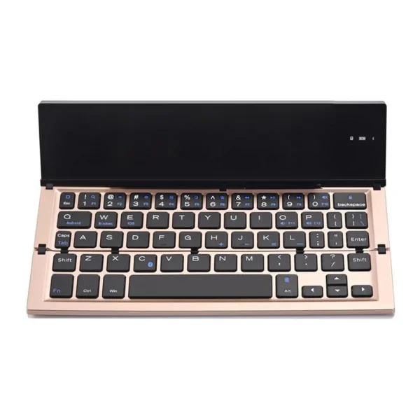 BOW Folding Keyboard Wireless Rechargeable Foldable Bluetooth Keyboard Pocket Keyboard with Pocket Size for Phone Ipad – Image 11